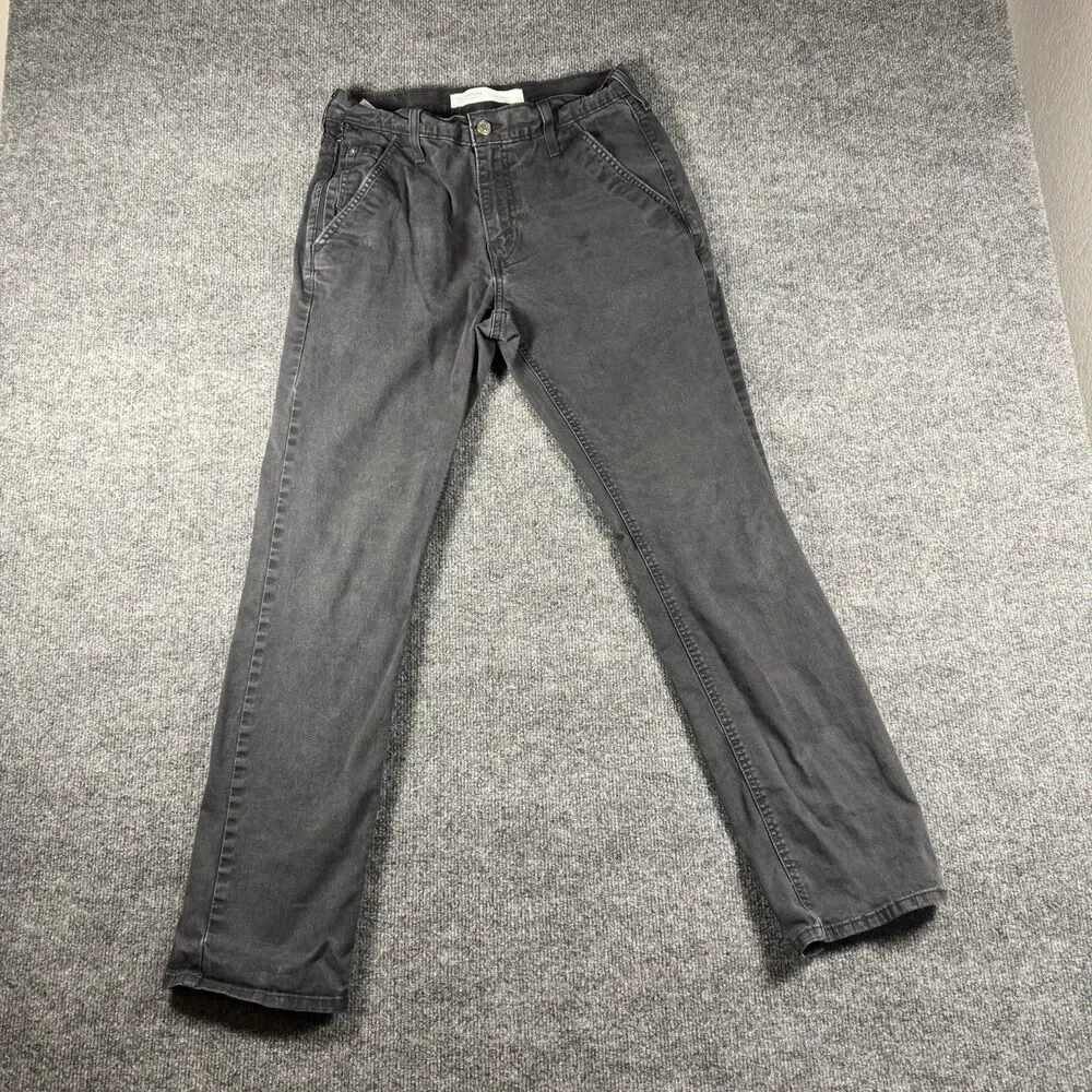 Signature By Levis Strauss Athletic Fit Jeans Mens 32X30 Black Mid Rise